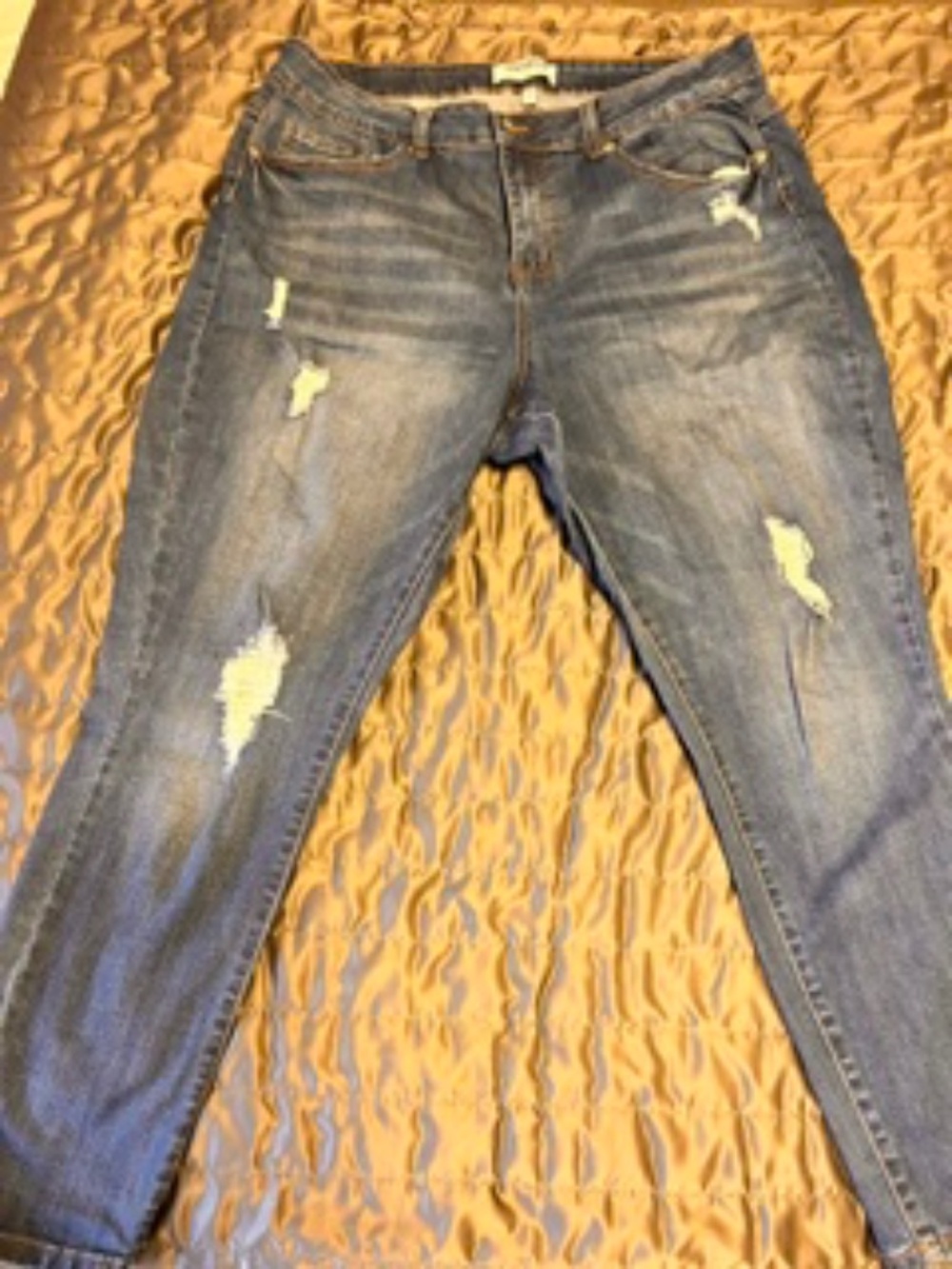 Dark wash distressed jeans Size 20